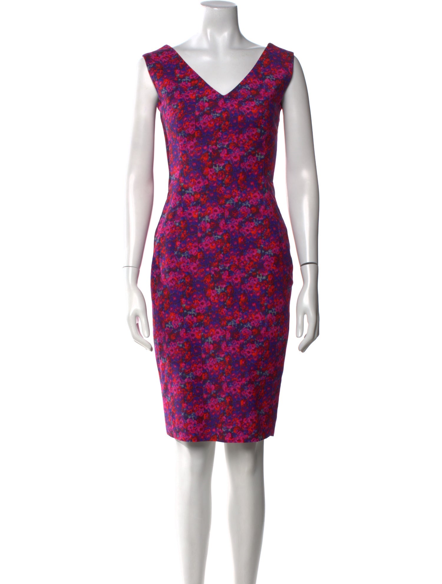 Erdem Floral Print Knee-Length Dress