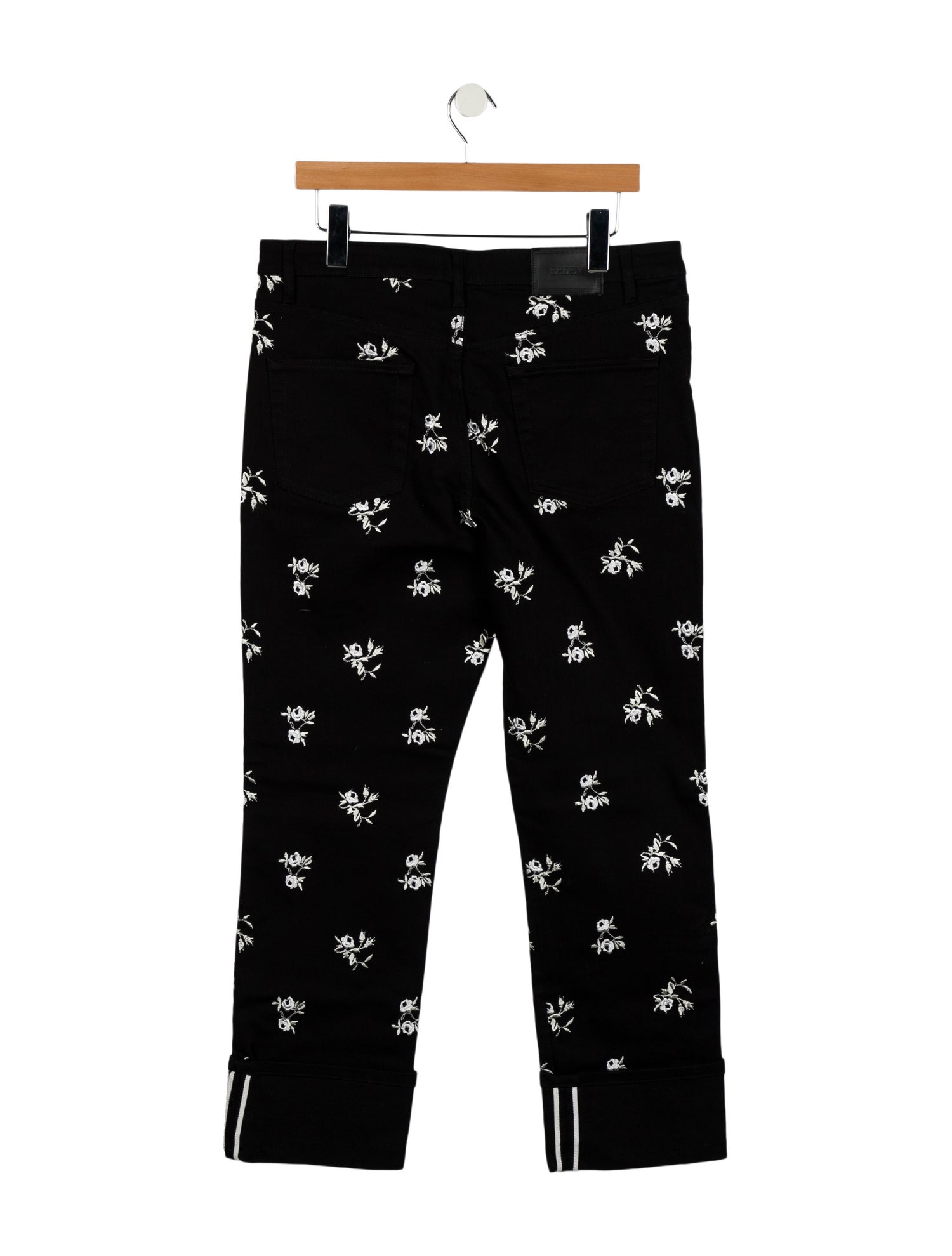 Erdem High-Rise Straight Leg Jeans