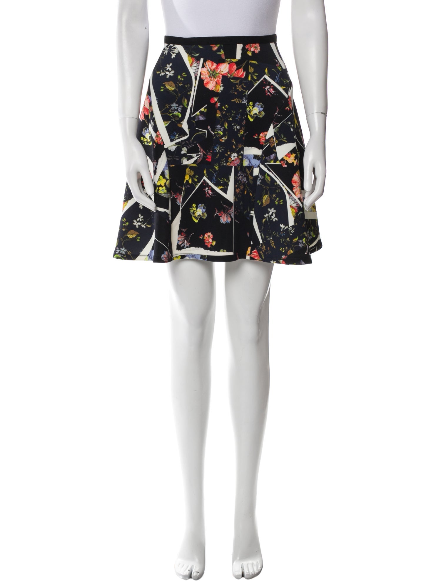 Erdem Floral Print Mini Skirt