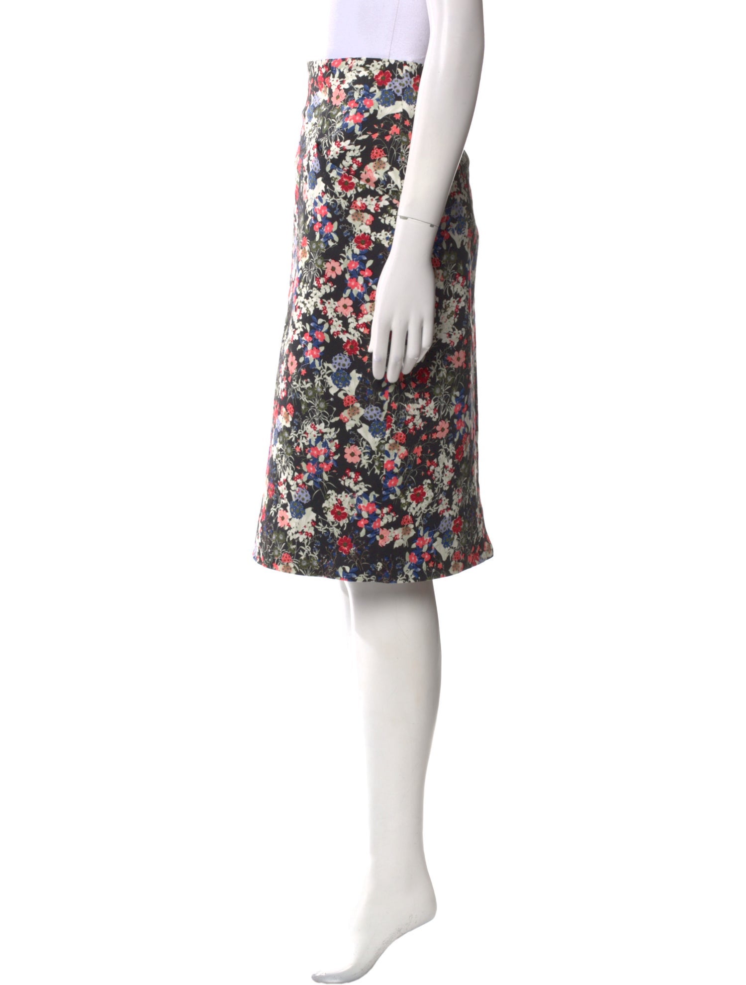Erdem Floral Print Knee-Length Skirt