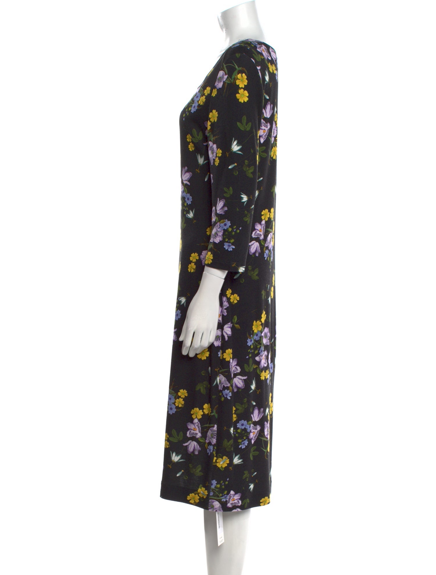 Erdem Floral Print Midi Length Dress