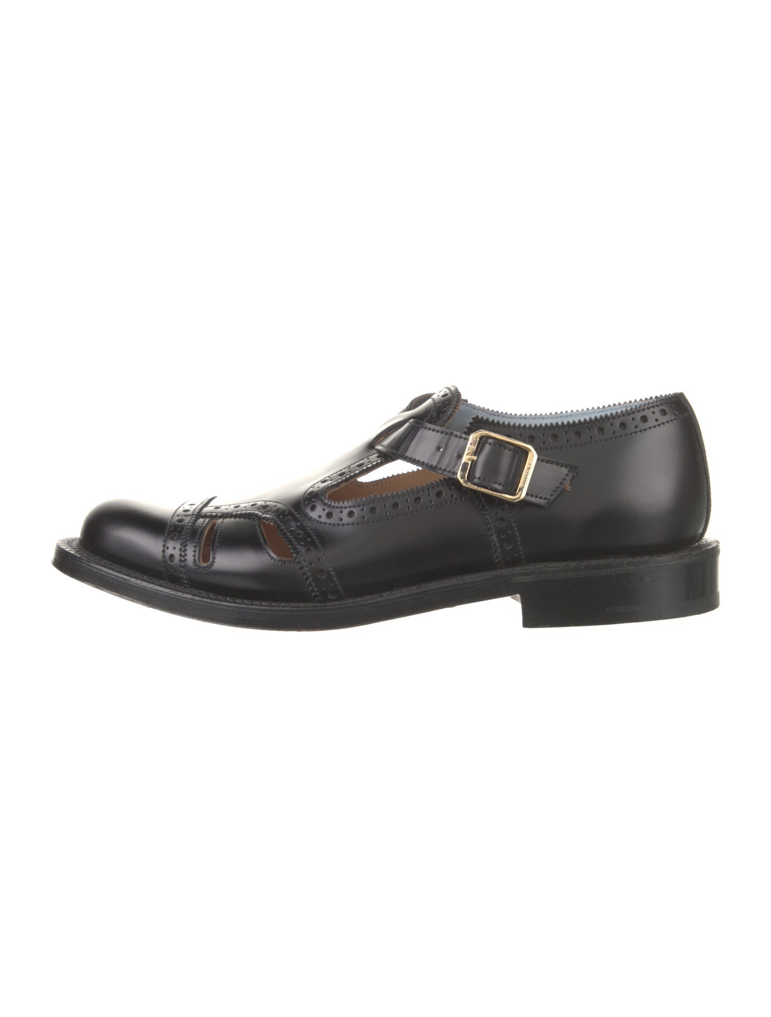 Erdem Leather Lasercut Accents Loafers