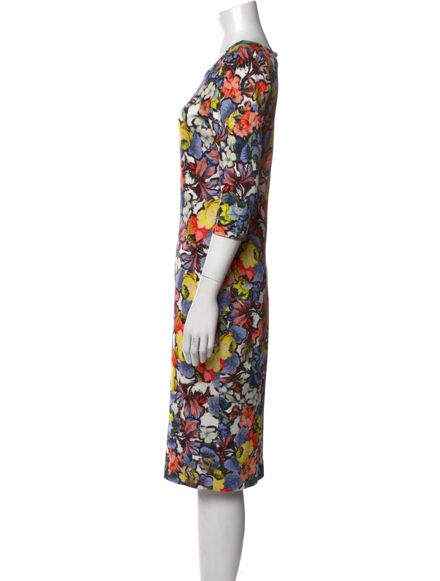 Erdem Floral Print Knee-Length Dress