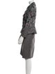 Erdem Wool Tweed Pattern Skirt Suit