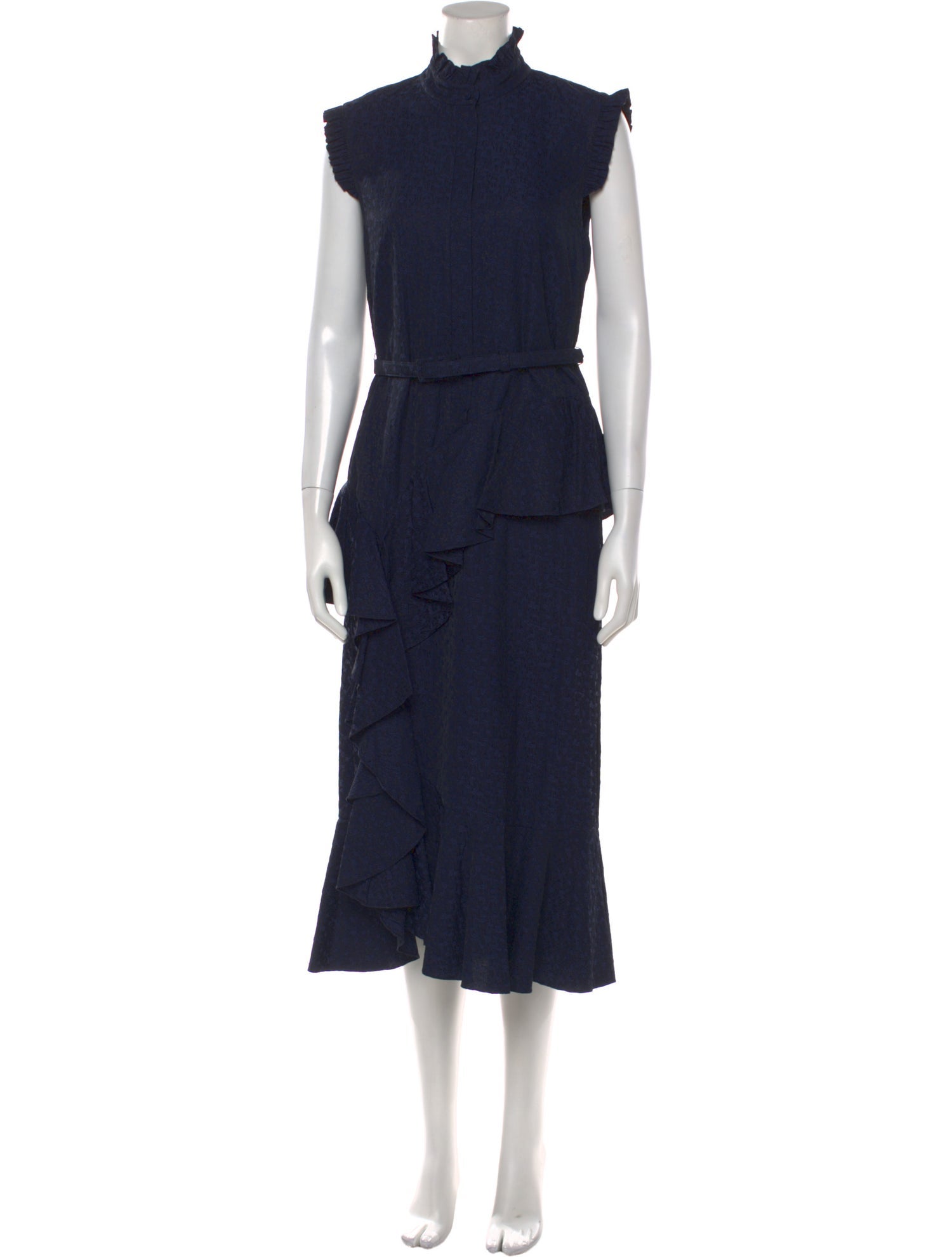 Erdem Mock Neck Long Dress