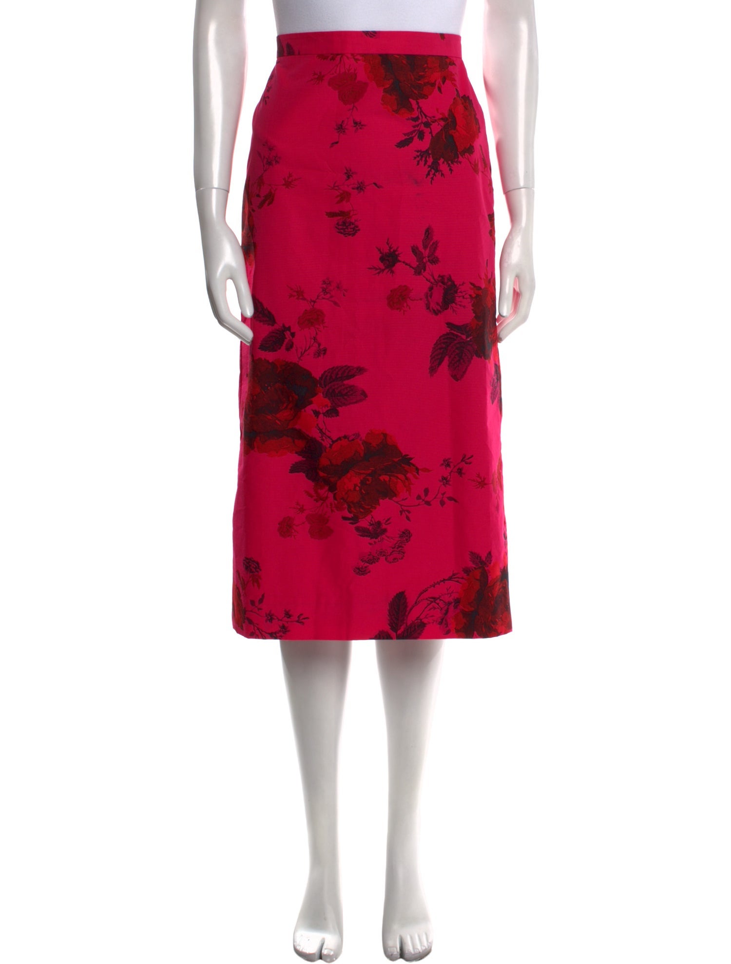 Erdem Floral Print Midi Length Skirt