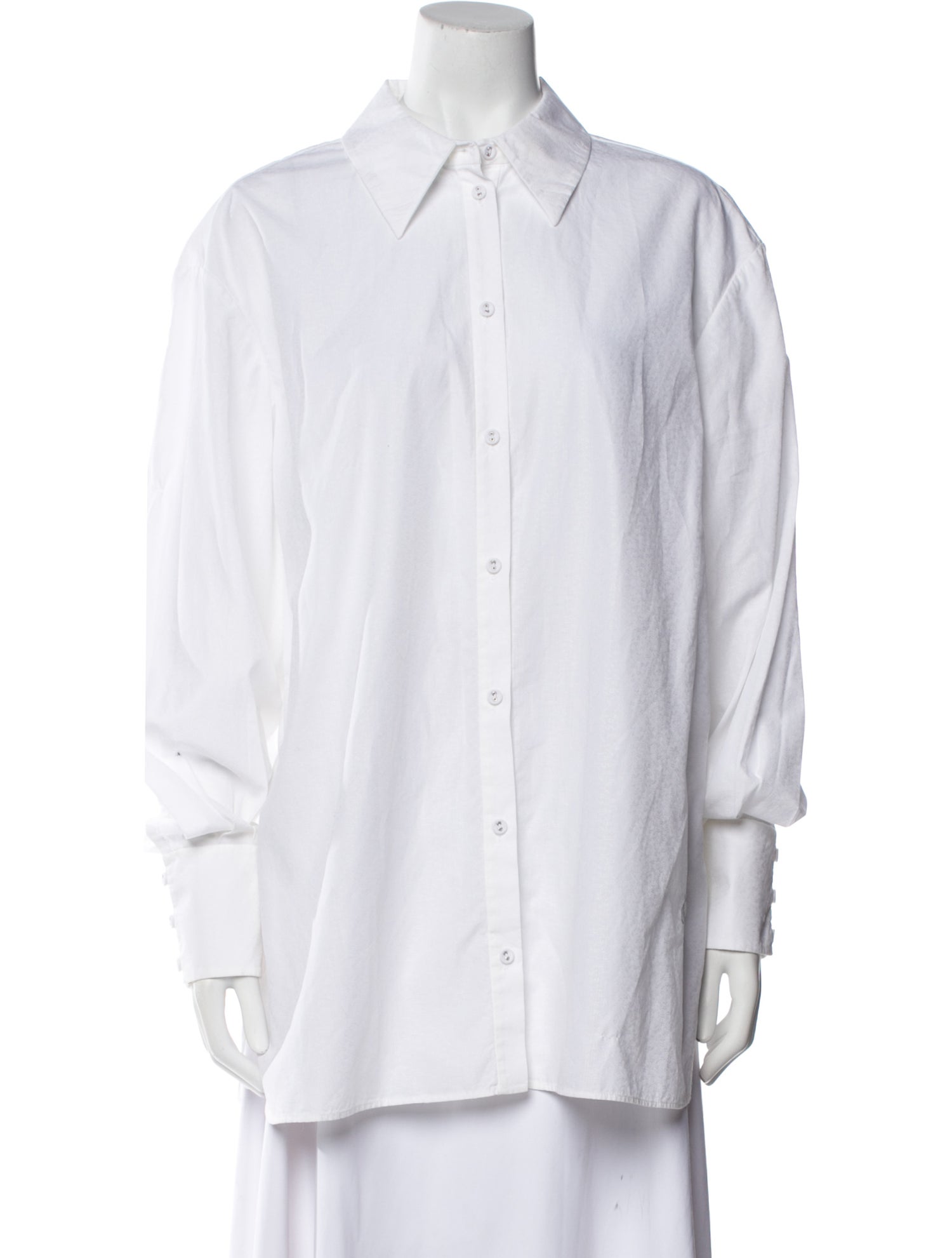Erdem Long Sleeve Button-Up Top