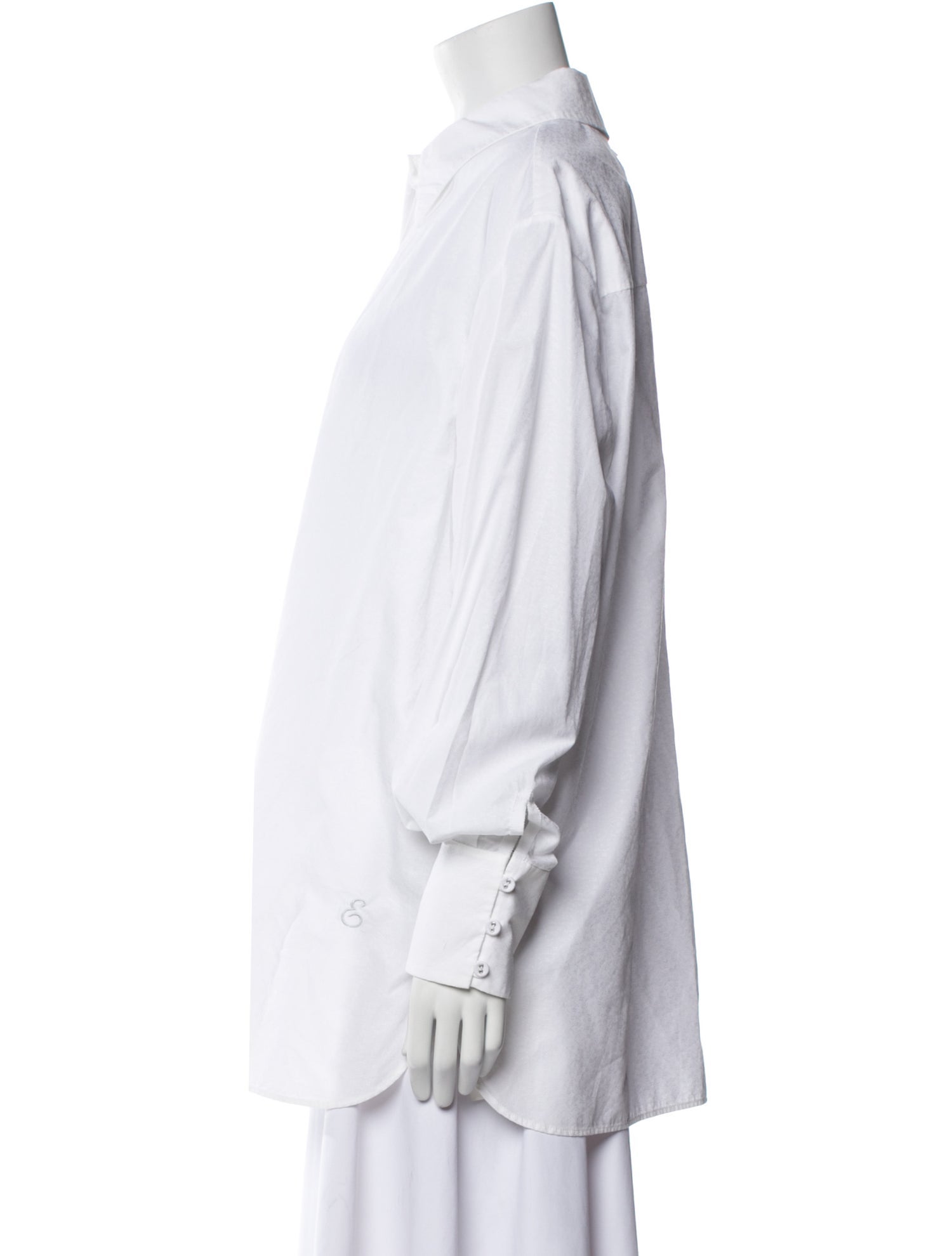 Erdem Long Sleeve Button-Up Top