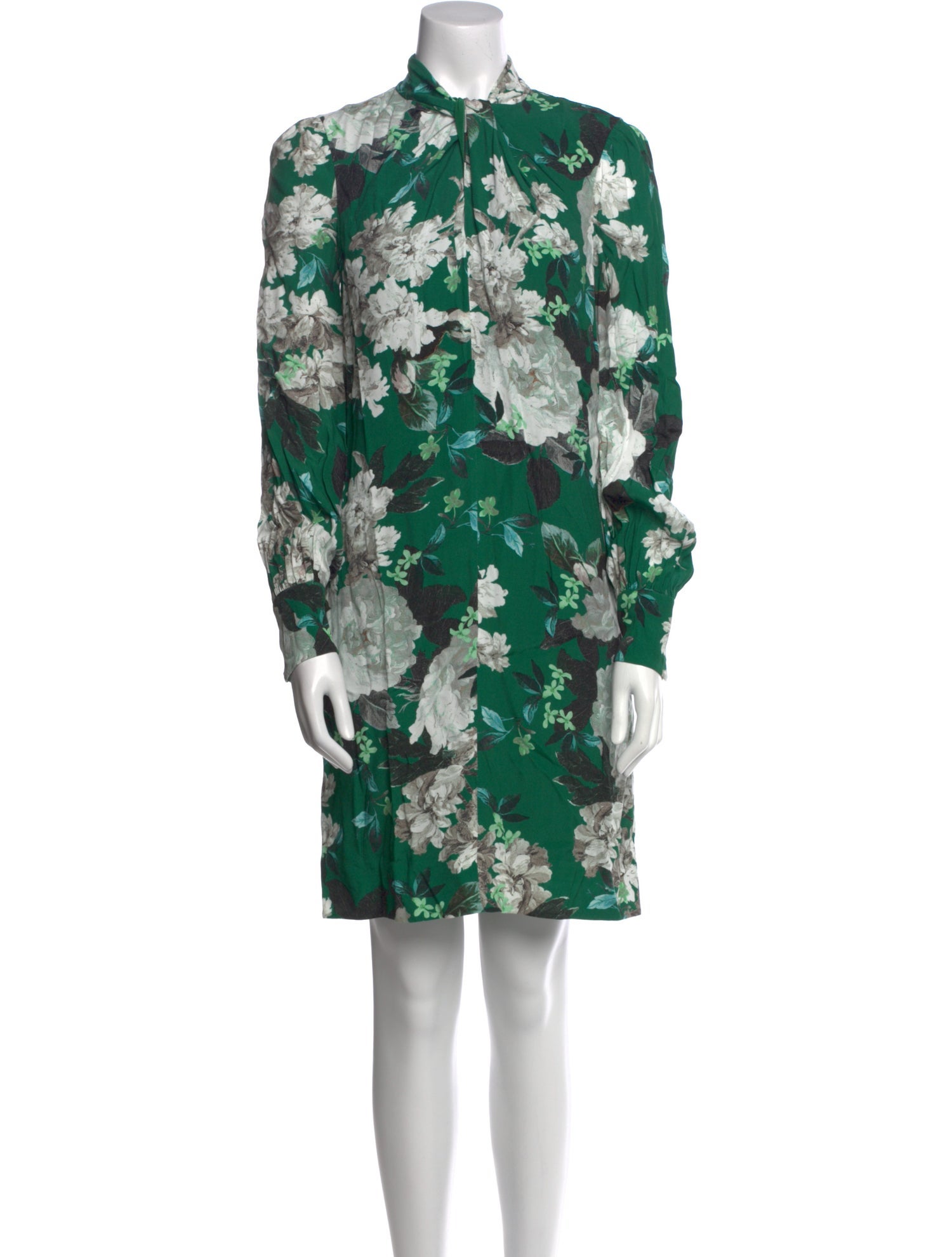 Erdem Floral Print Knee-Length Dress
