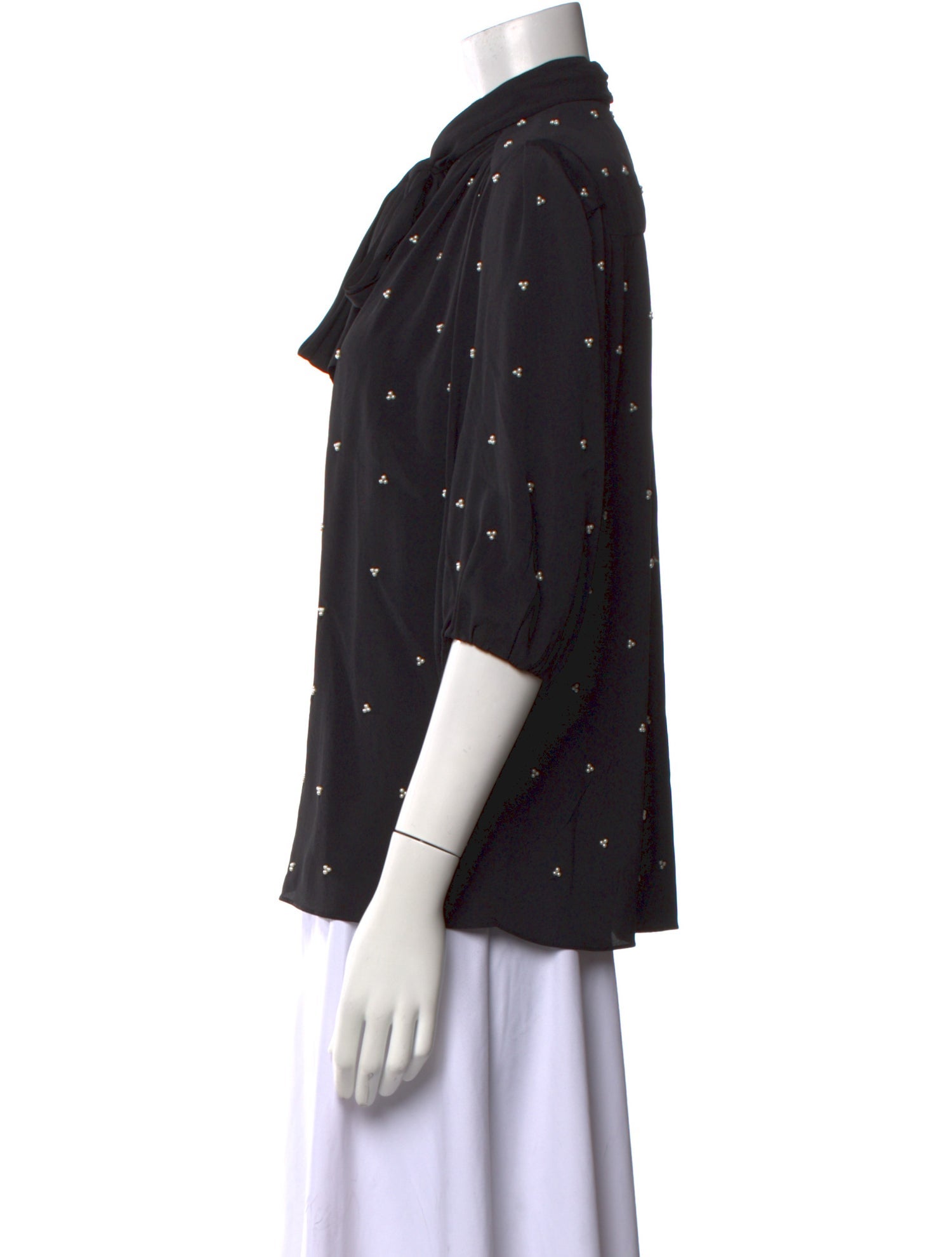 Erdem Silk Printed Button-Up Top