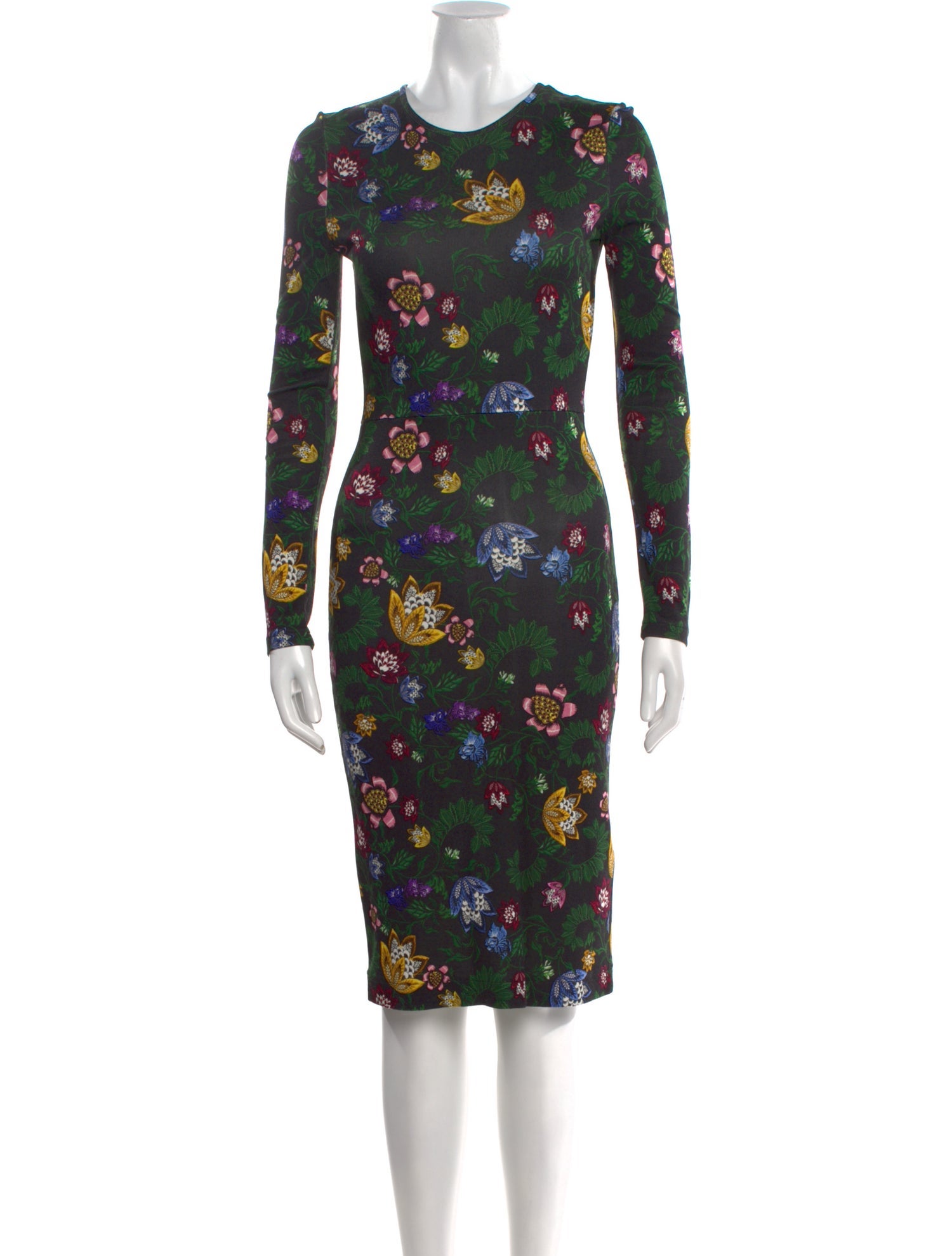 Erdem Floral Print Midi Length Dress