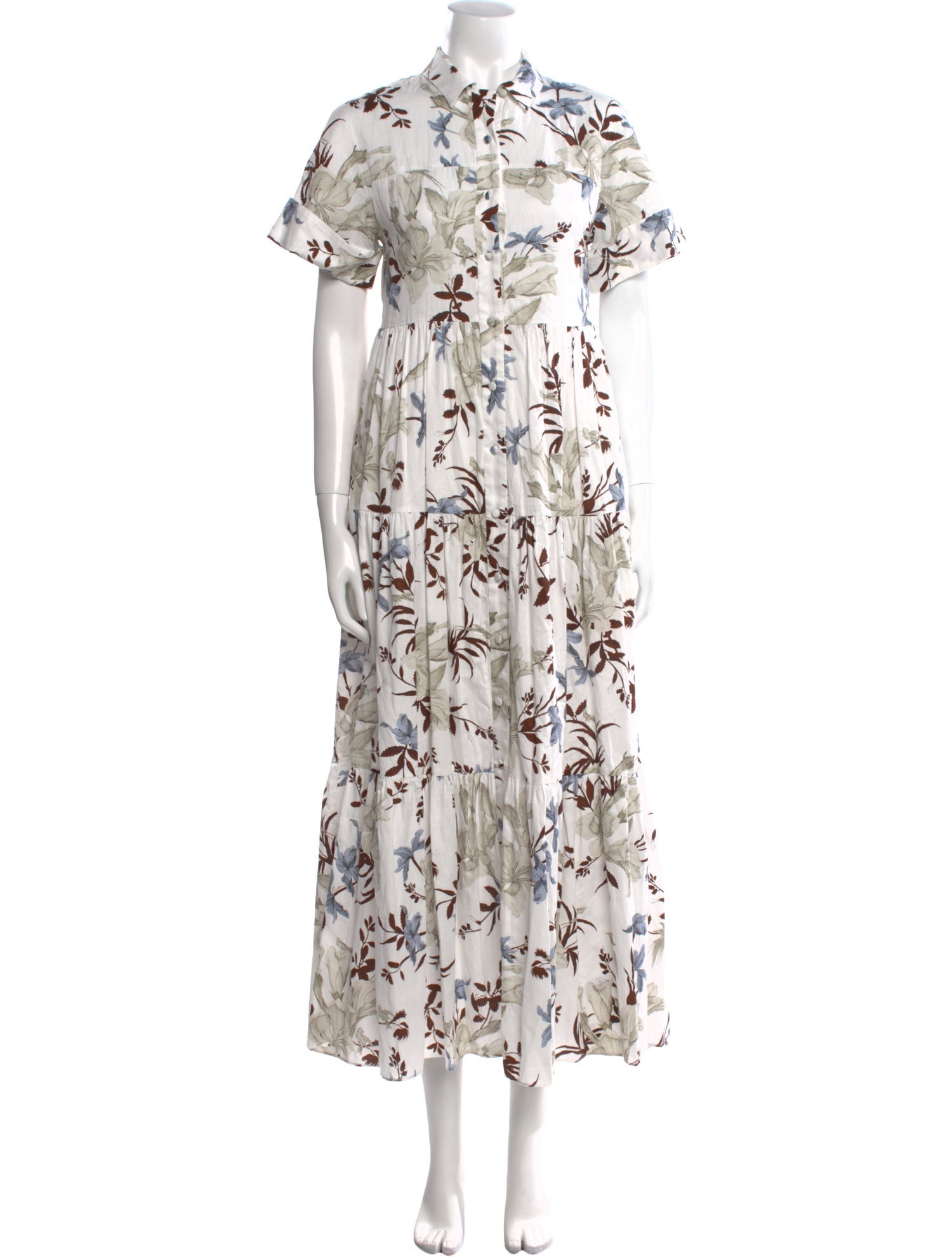 Erdem Floral Print Long Dress