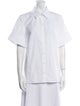 Erdem Short Sleeve Button-Up Top