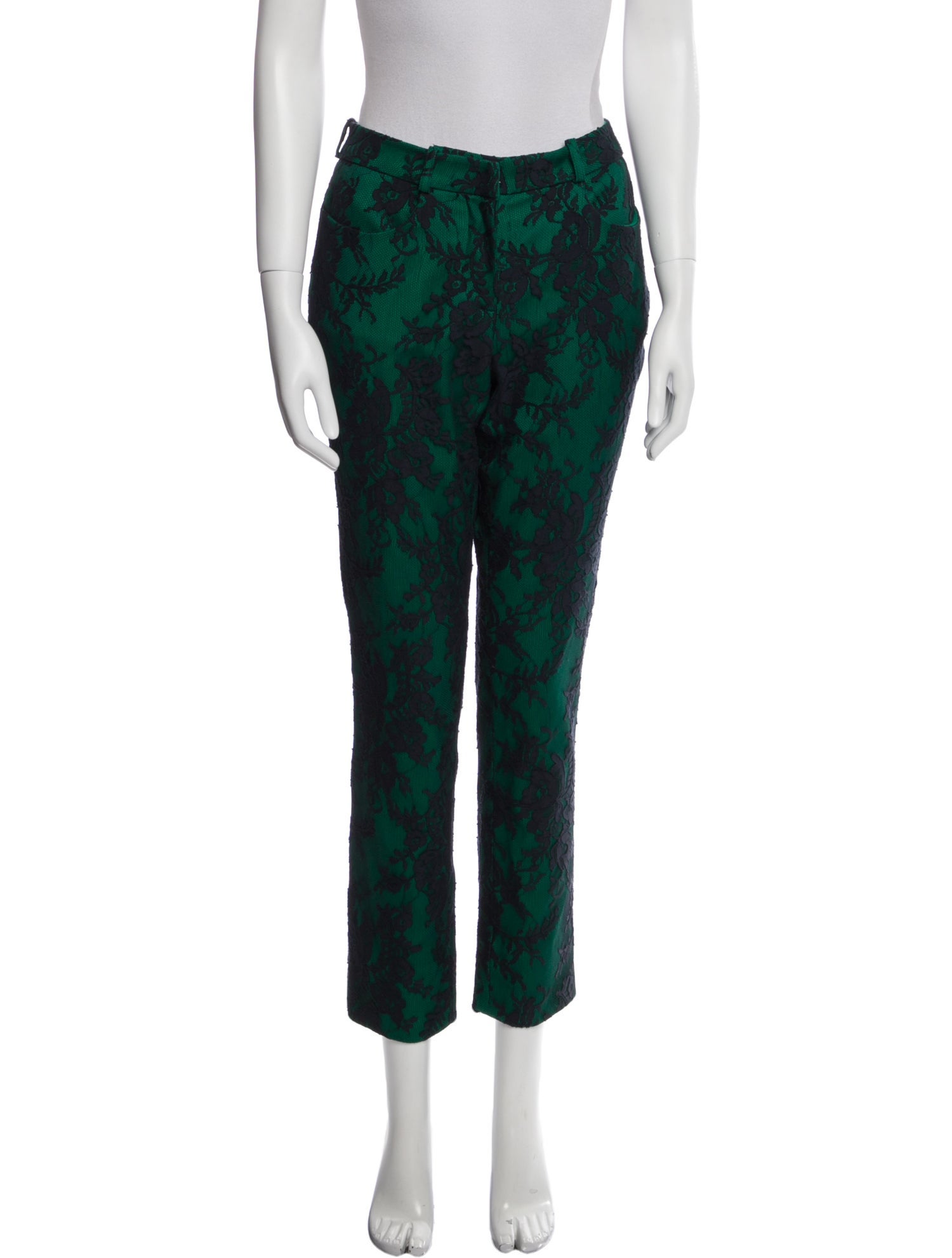 Erdem Wool Skinny Leg Pants