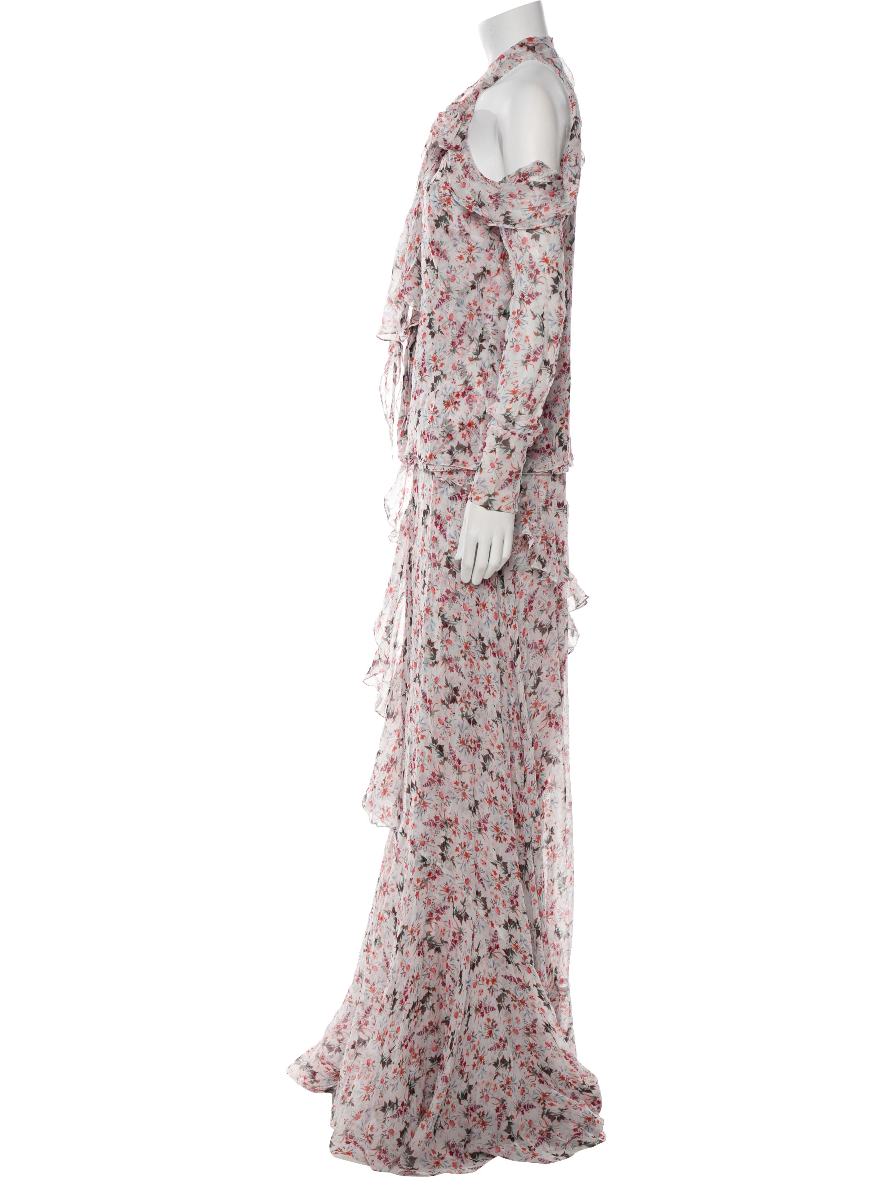 Erdem Silk Floral Print Skirt Set