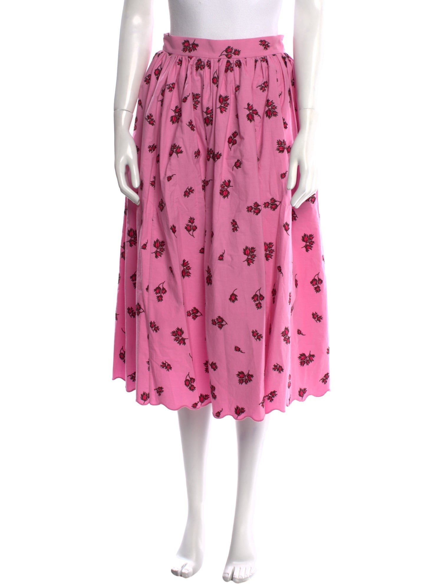 Erdem Floral Print Midi Length Skirt