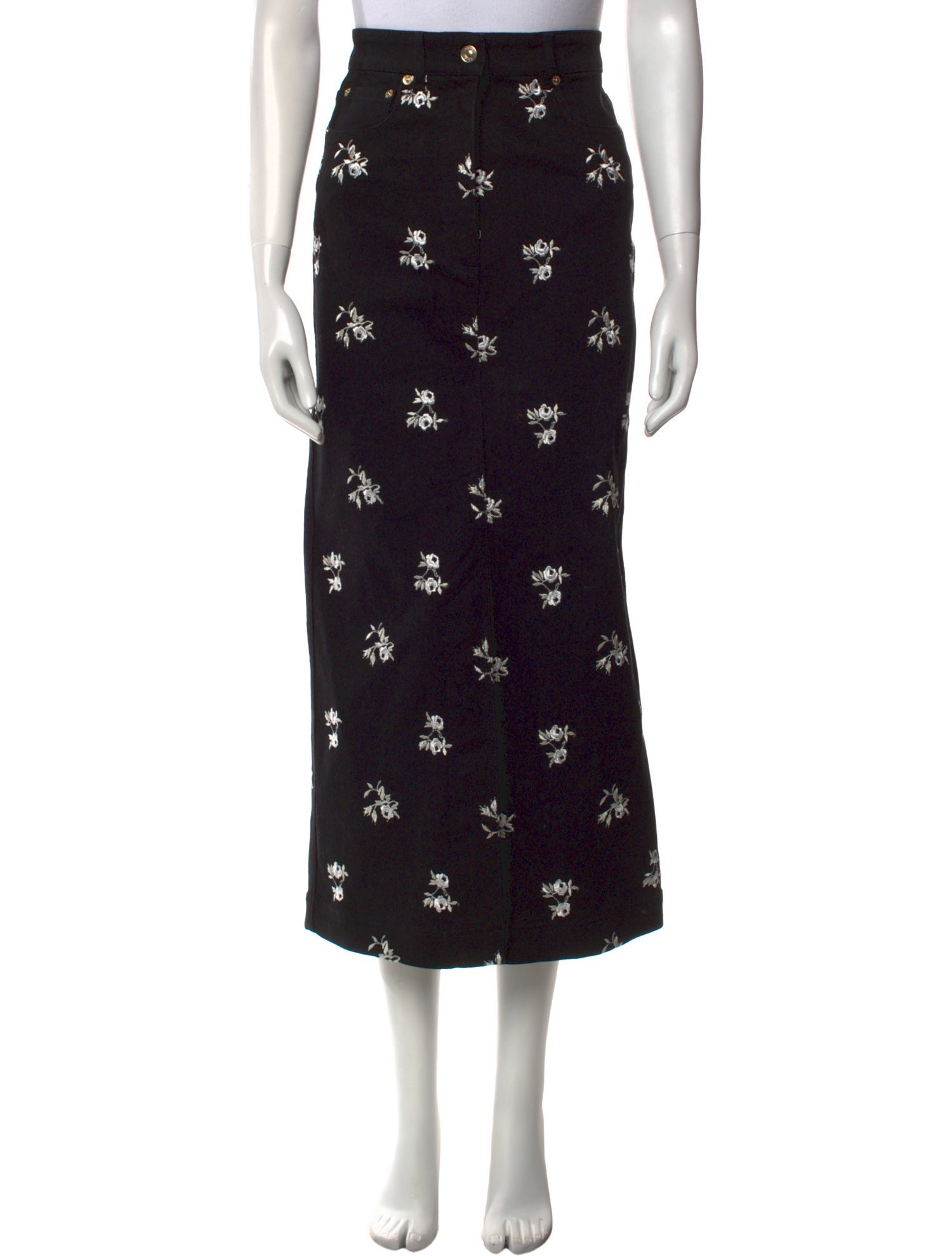Erdem Floral Print Midi Length Skirt