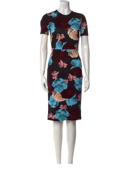 Erdem Floral Print Knee-Length Dress