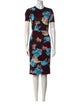 Erdem Floral Print Knee-Length Dress