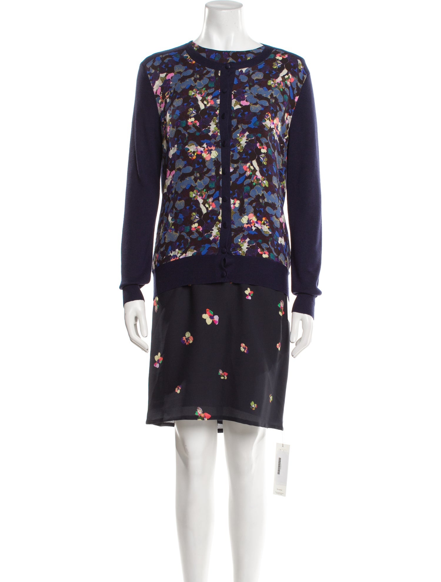 Erdem Silk Floral Print Dress Set