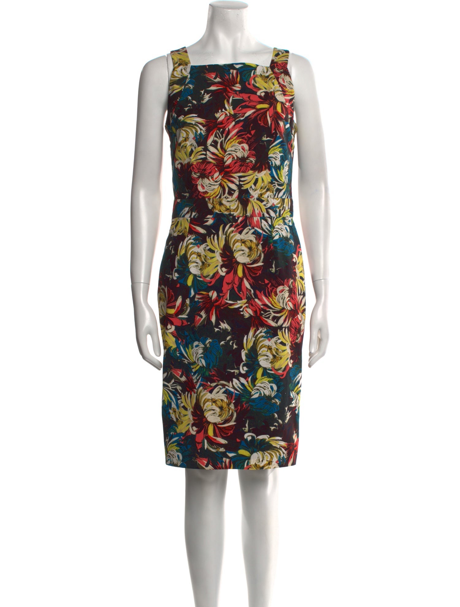 Erdem Floral Print Knee-Length Dress