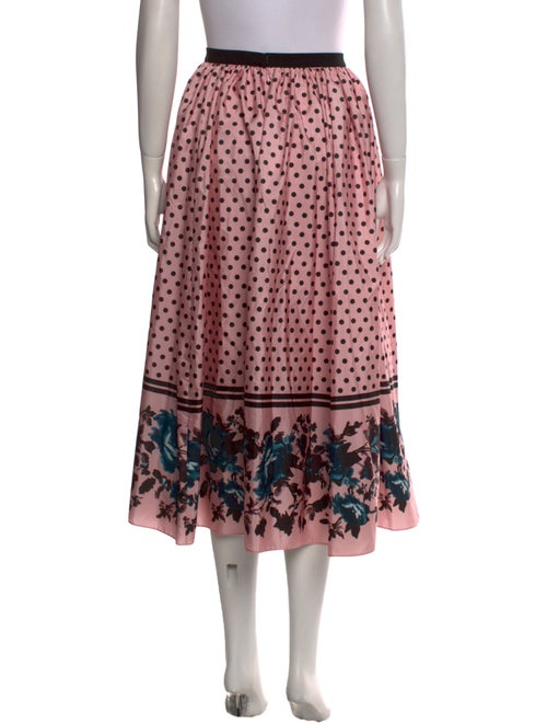 Erdem Polka Dot Print Midi Length Skirt