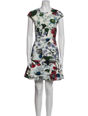 Erdem Floral Print Mini Dress