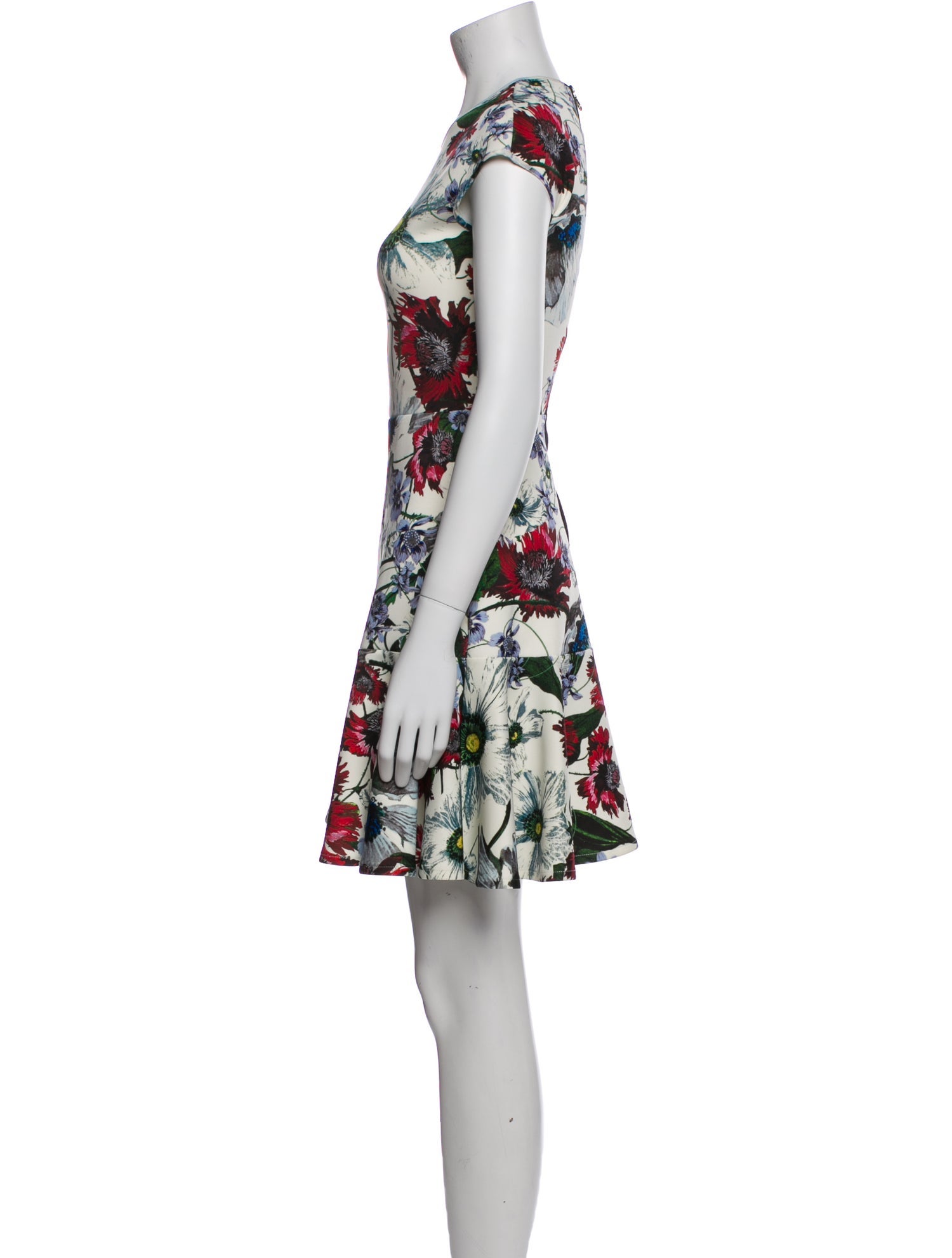 Erdem Floral Print Mini Dress