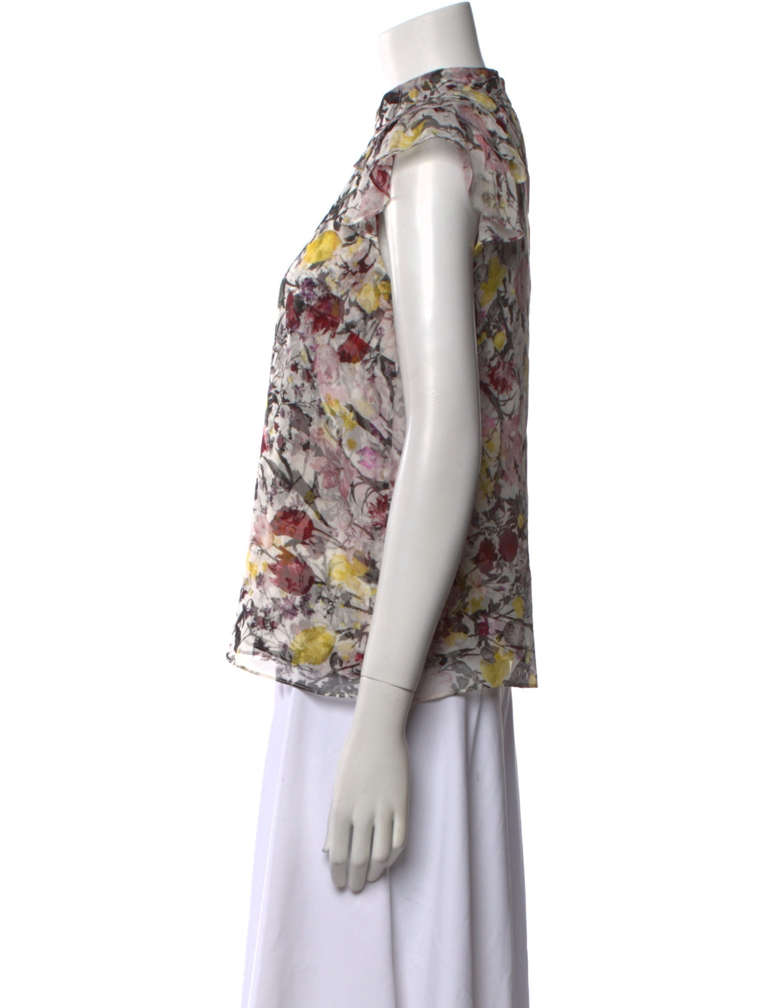 Erdem Silk Floral Print Blouse