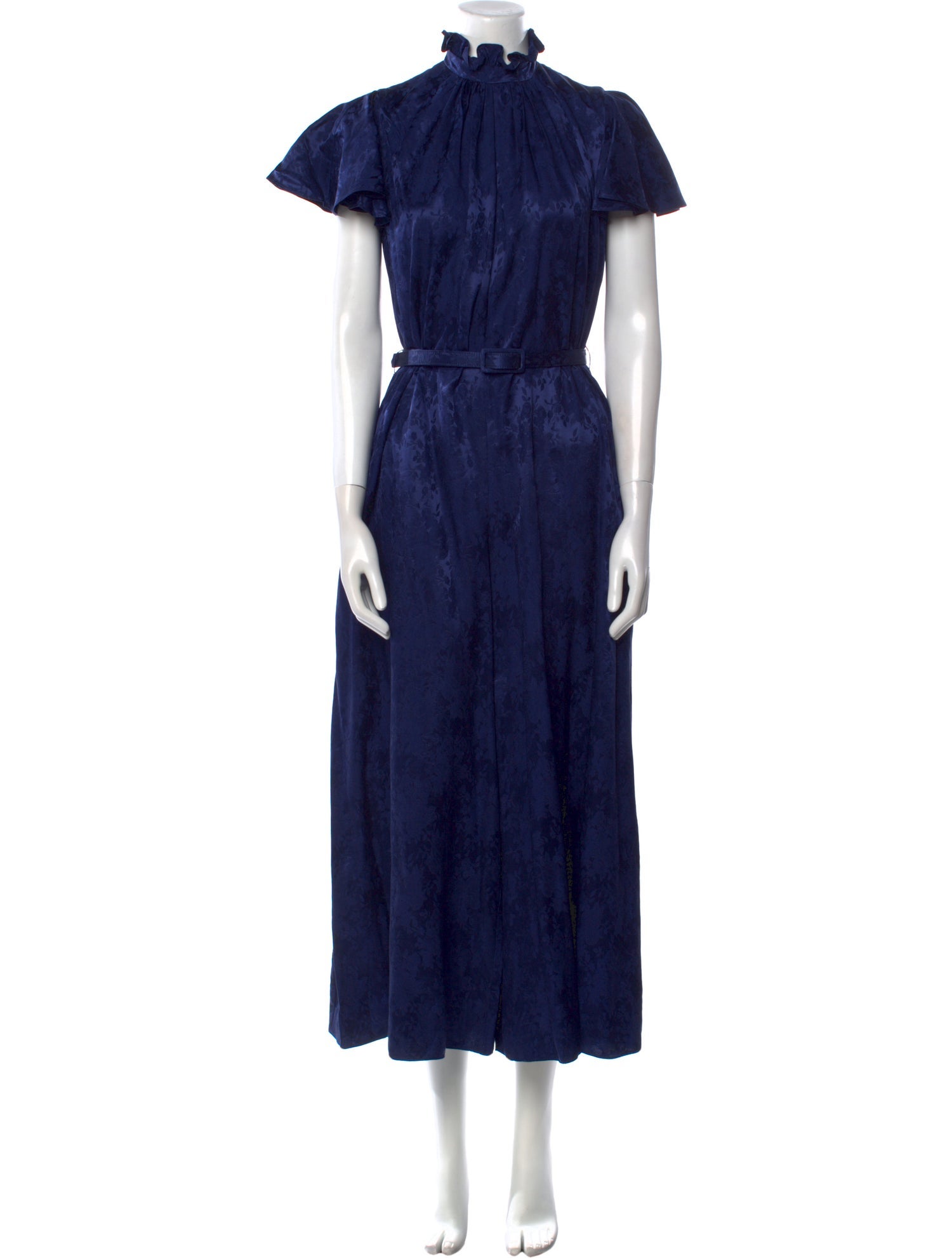 Erdem Silk Mock Neck Jumpsuit