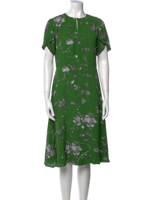 Erdem Floral Print Midi Length Dress