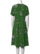 Erdem Floral Print Midi Length Dress