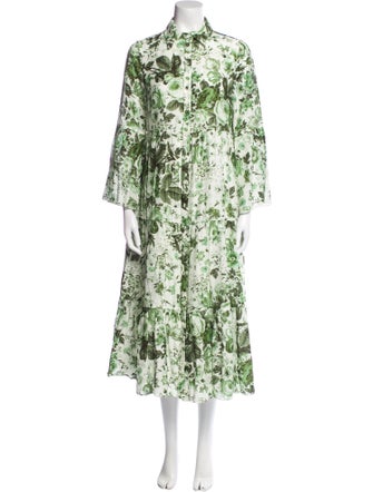 Erdem Floral Print Long Dress