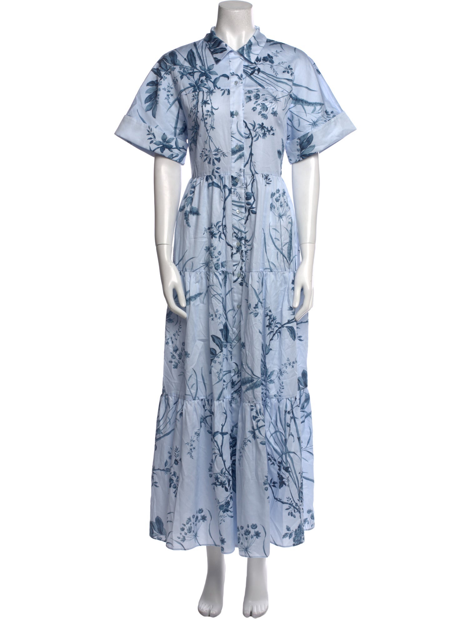 Erdem Floral Print Long Dress