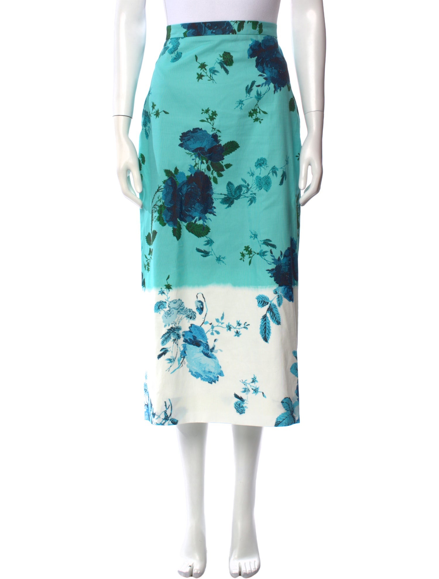 Erdem Floral Print Midi Length Skirt