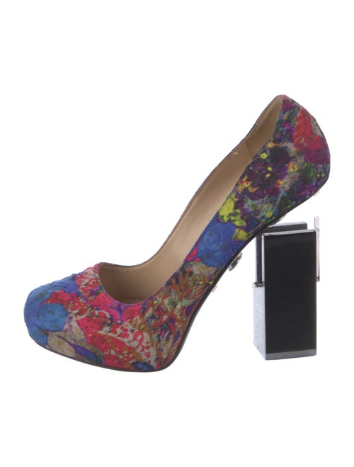 Erdem Floral Print Pumps