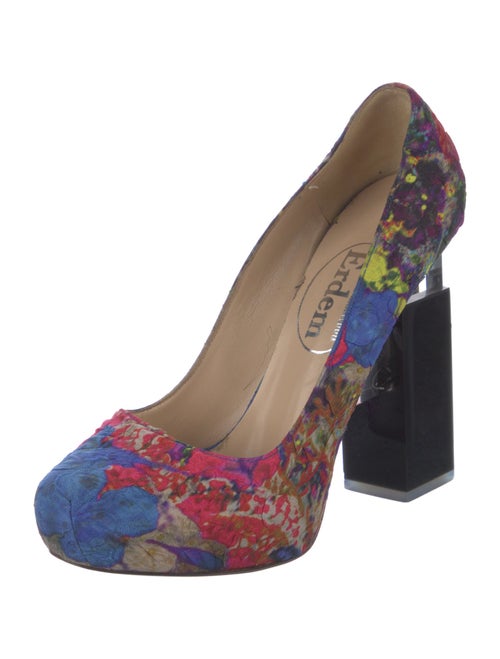 Erdem Floral Print Pumps
