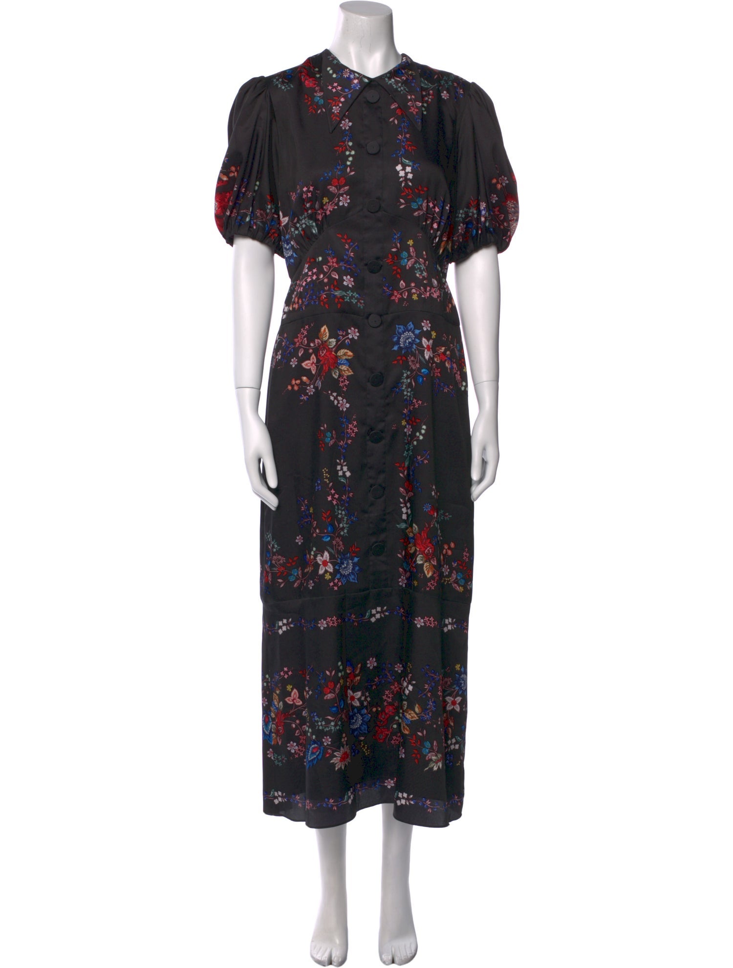 Erdem Floral Print Long Dress