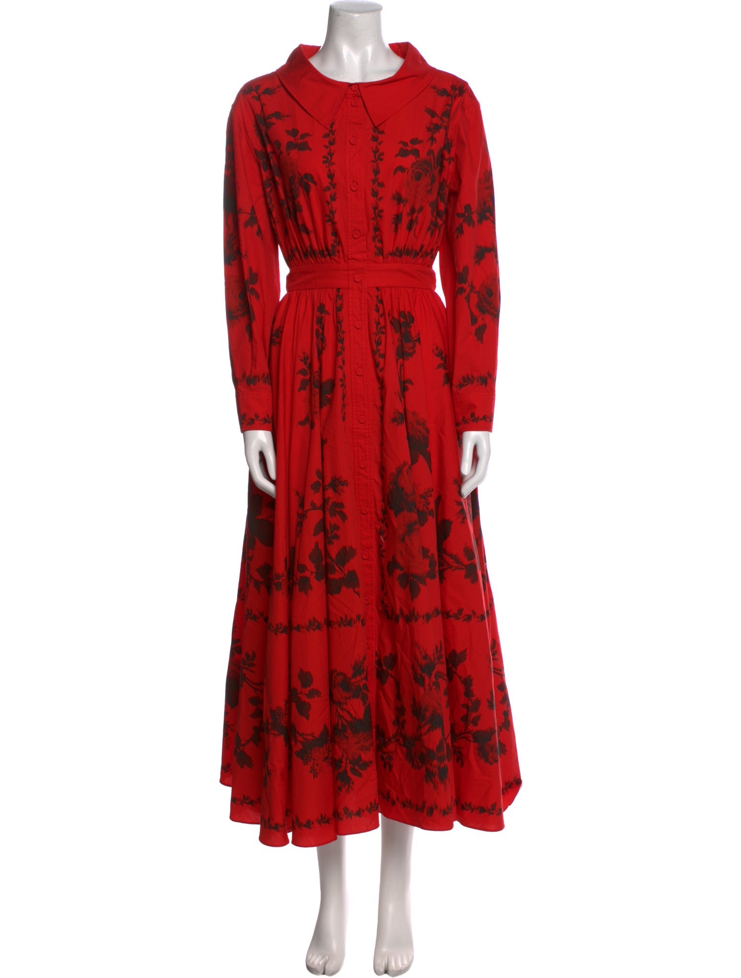Erdem Printed Long Dress