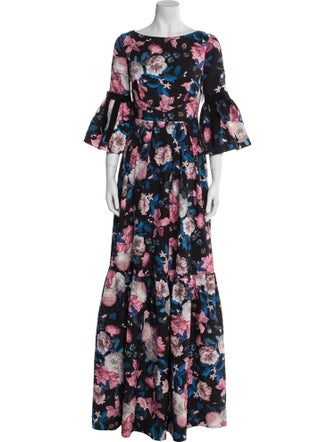 Erdem Floral Print Long Dress