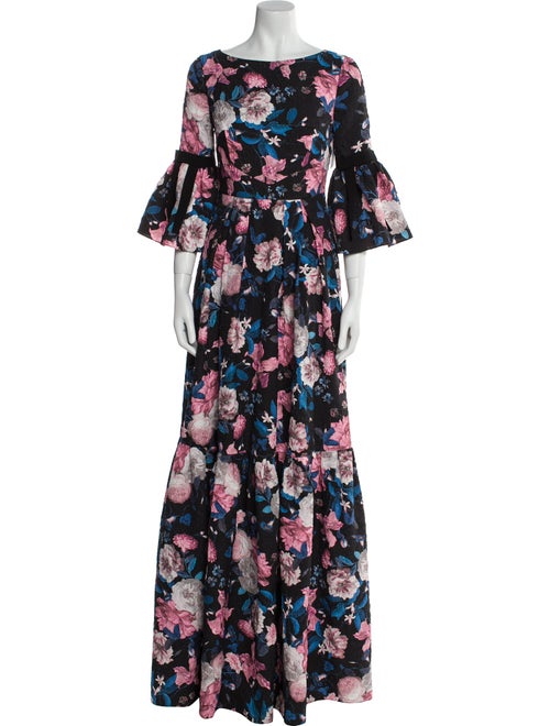 Erdem Floral Print Long Dress