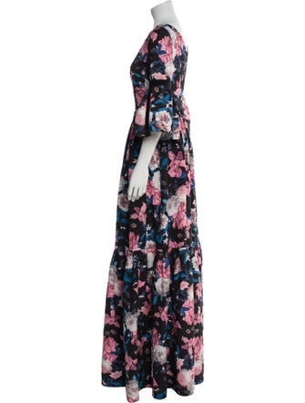 Erdem Floral Print Long Dress