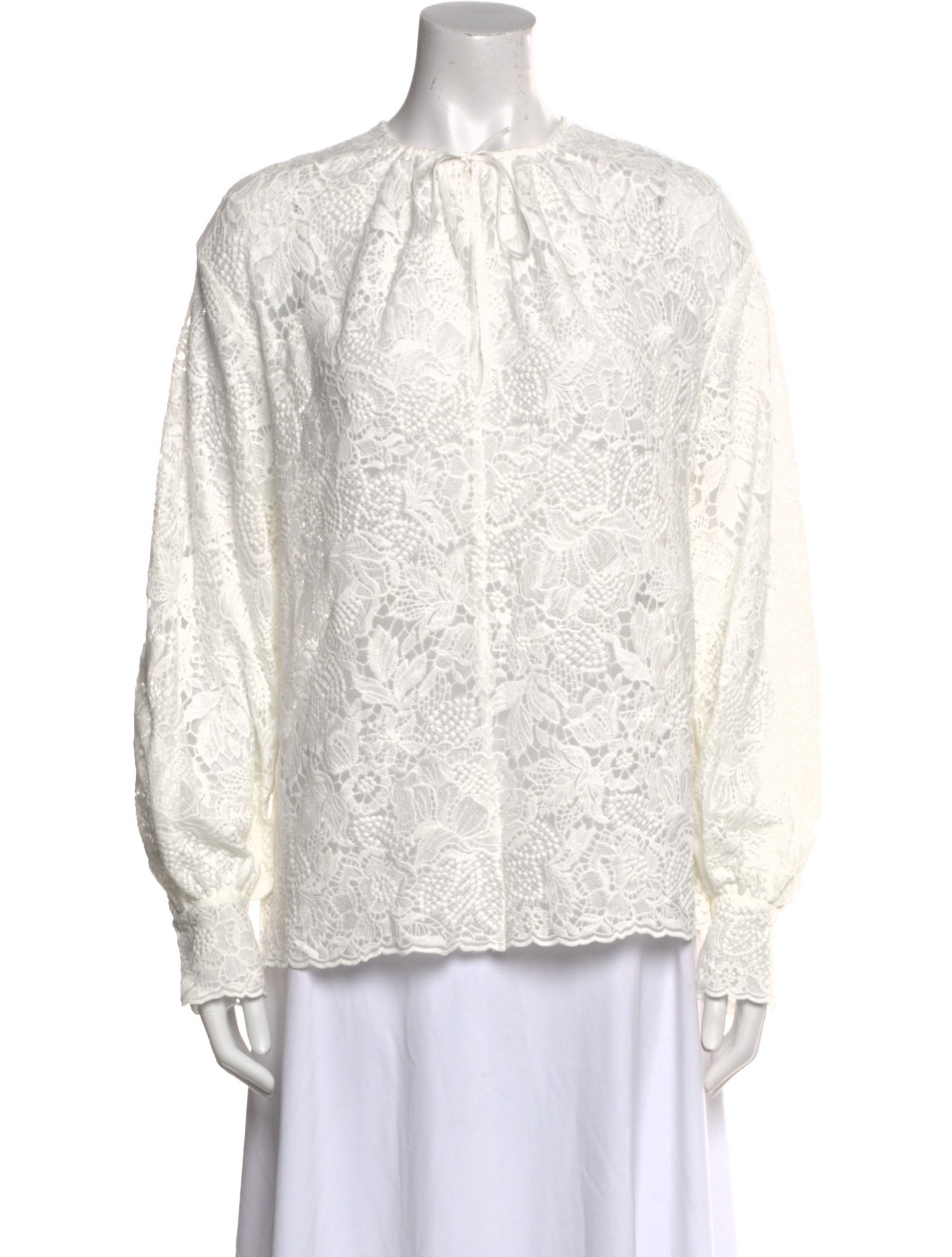 Erdem Lace Pattern Crew Neck Sweatshirt