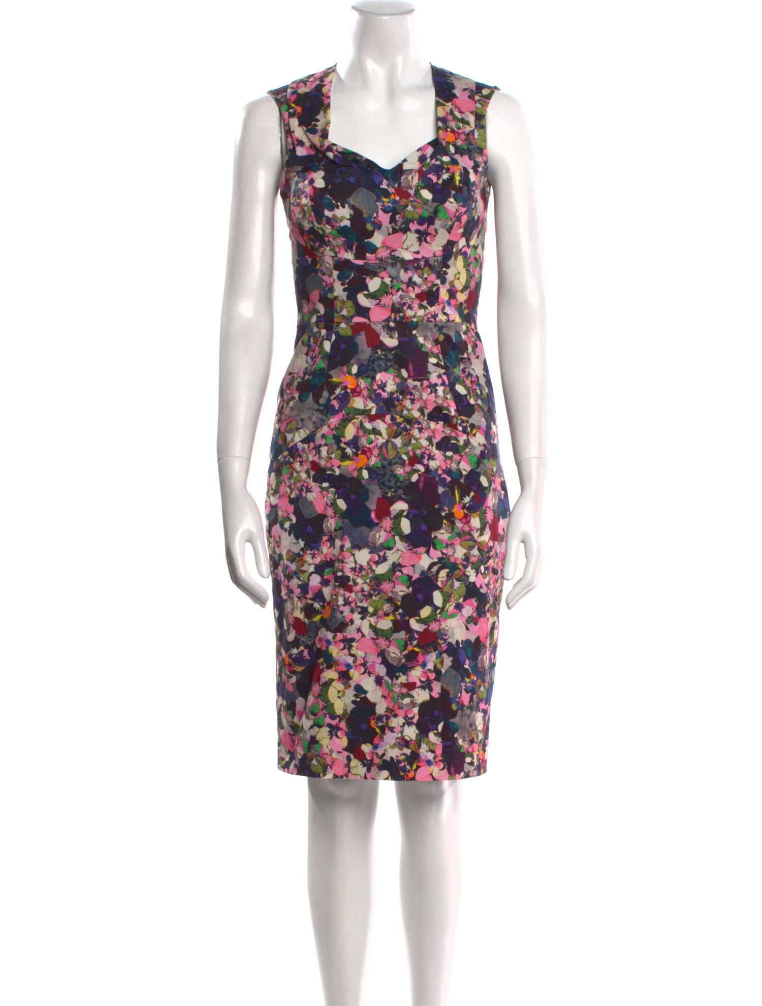 Erdem Floral Print Knee-Length Dress