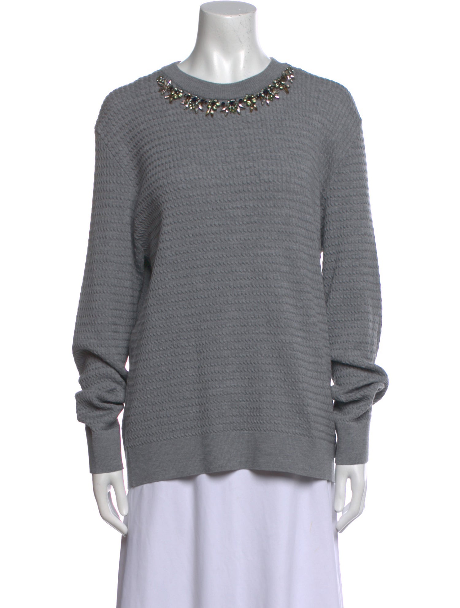 Erdem Virgin Wool Crew Neck Sweater