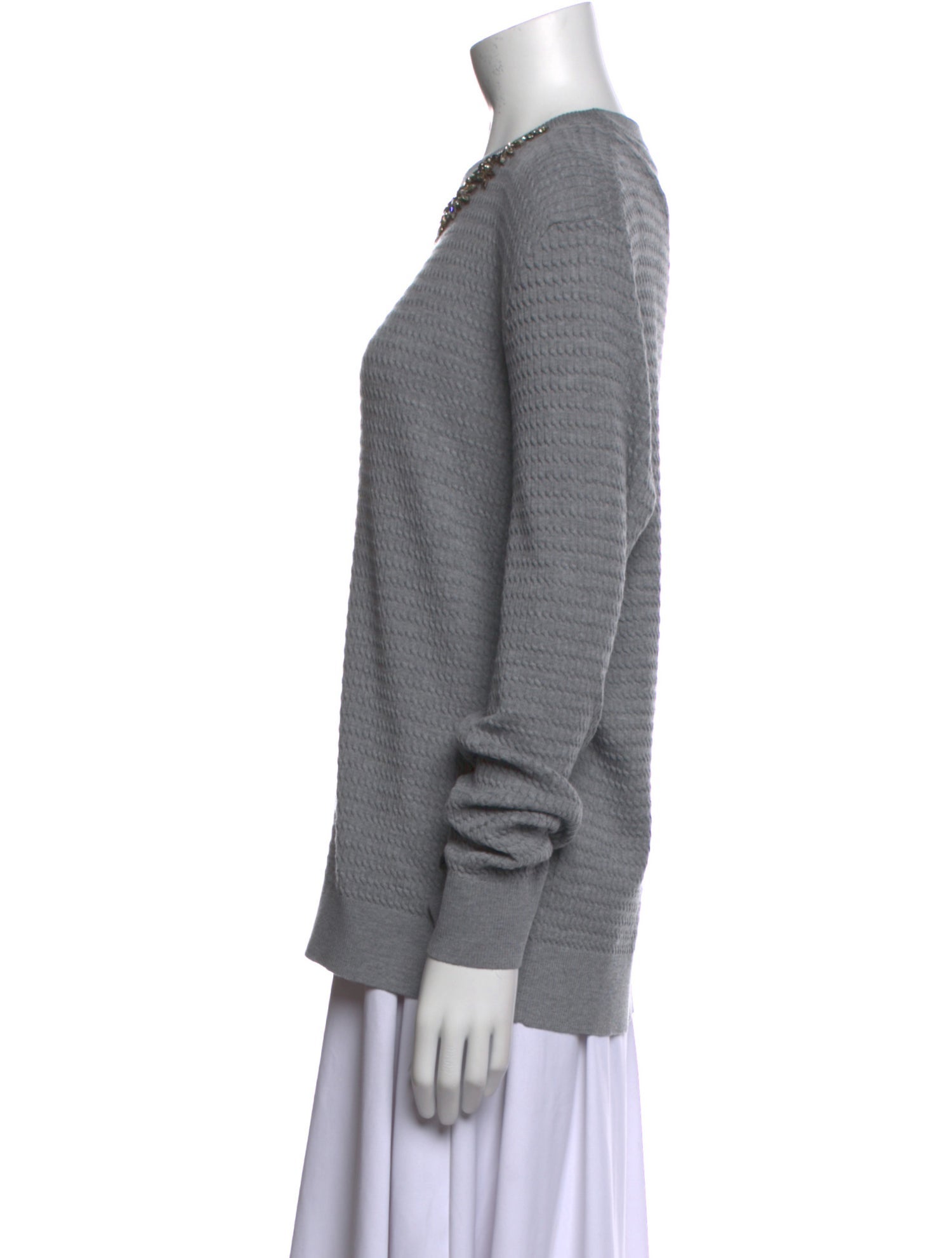 Erdem Virgin Wool Crew Neck Sweater