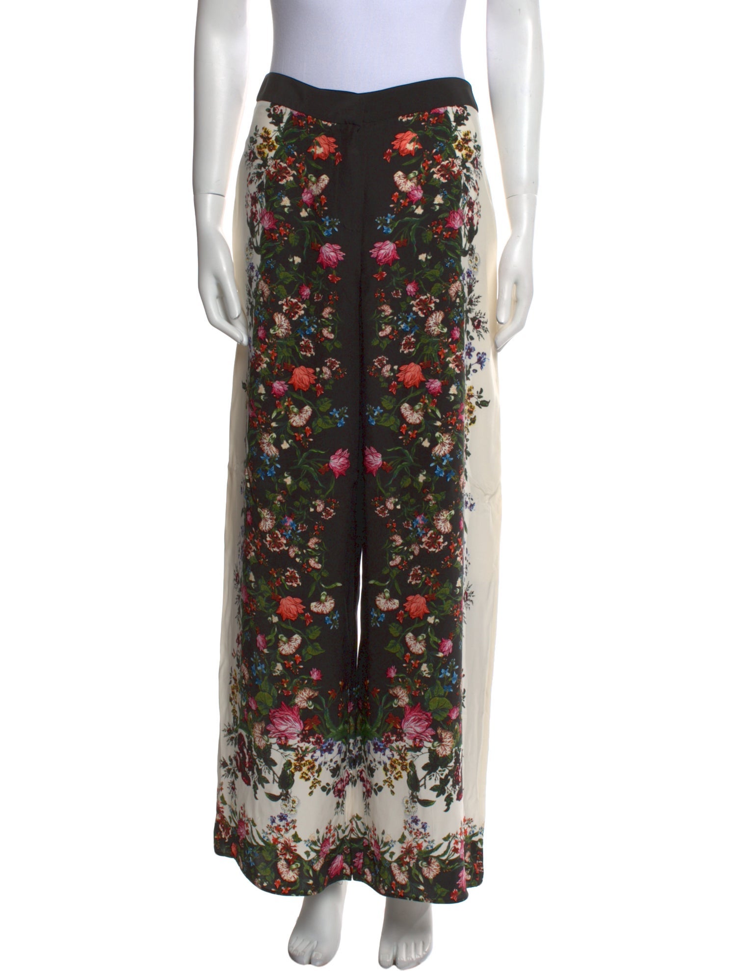 Erdem Silk Wide Leg Pants