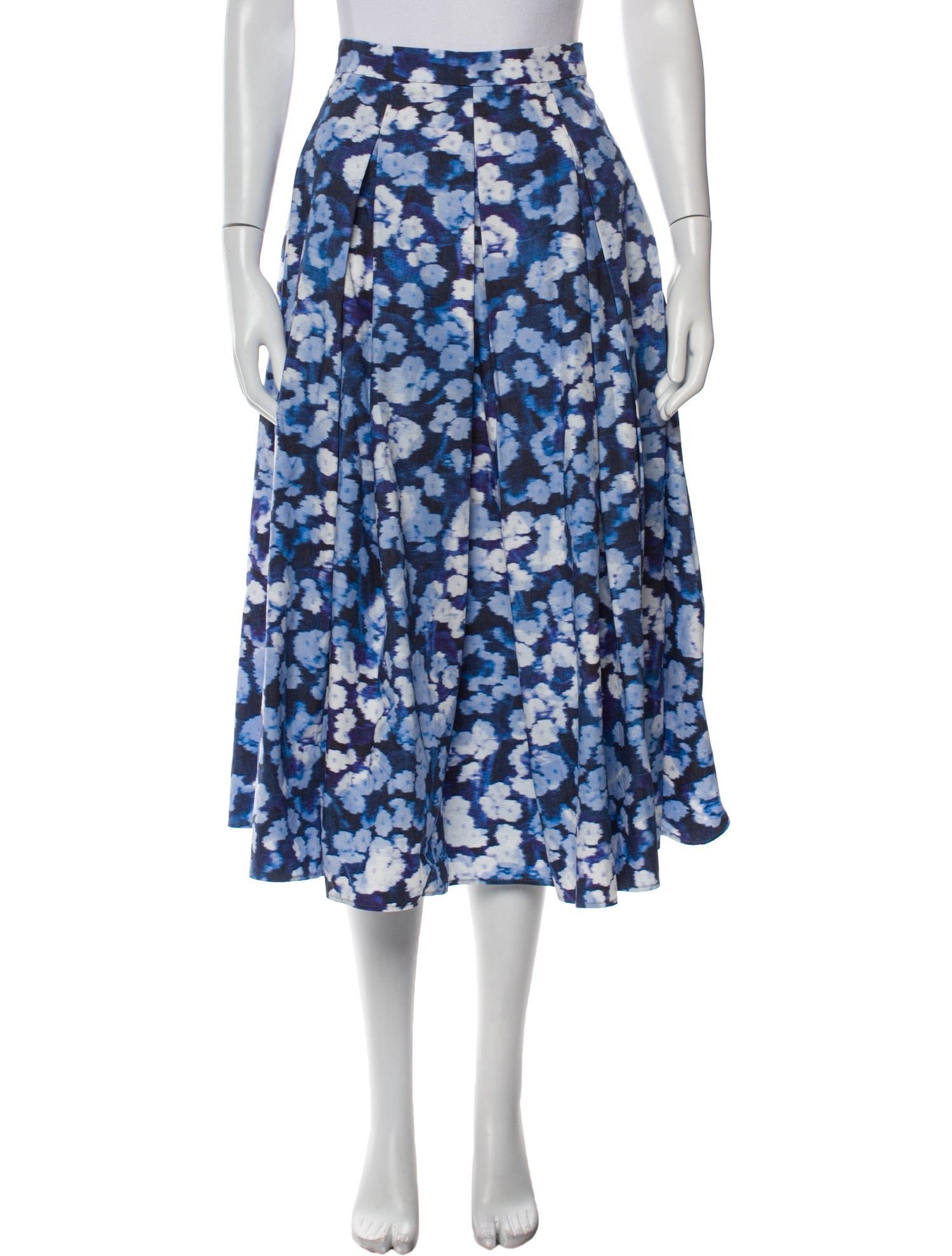 Erdem Floral Print Midi Length Skirt