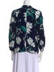 Erdem Floral Print Mock Neck Blouse