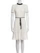 Erdem Mock Neck Knee-Length Dress